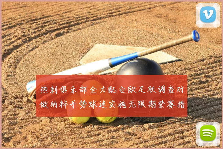 热刺俱乐部全力配合欧足联调查对做纳粹手势球迷实施无限期禁赛措施